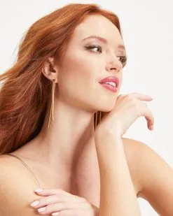 Double Trouble Drop Earrings - Gold - FINAL SALE 5 Double Trouble Drop Earrings - Gold - FINAL SALE -clothes Sales 12 DoubleTroubleDropEarings Gold 1740