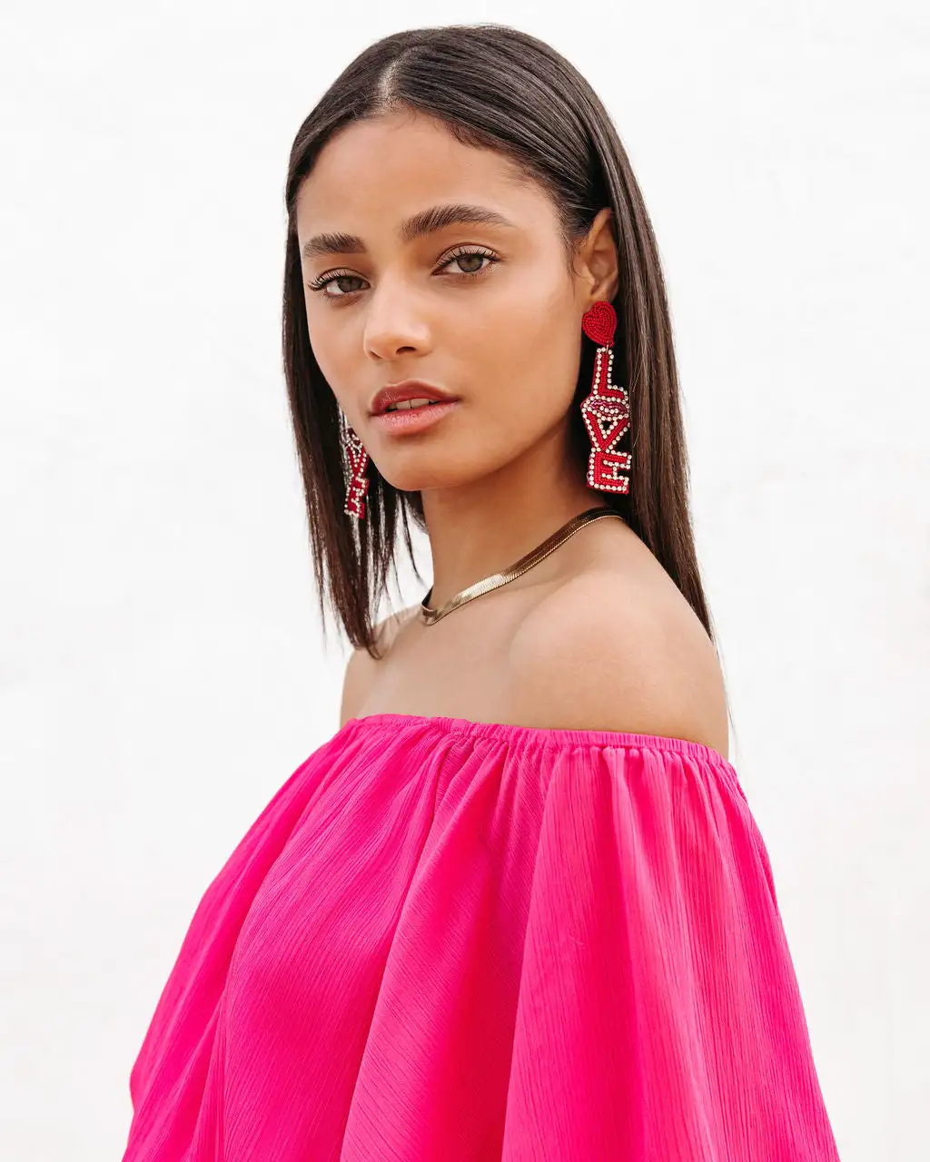 Hello Lover Beaded Embellished Drop Earrings - SALE 6 Hello Lover Beaded Embellished Drop Earrings - SALE - Image 6