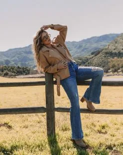 Harley Biker Pocketed Jacket - Camel - FINAL SALE