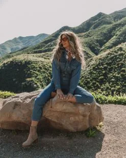 Barcelona Utility Denim Jumpsuit - FINAL SALE