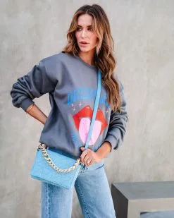 Brittany Linen Quilted Crossbody Bag - Blue - SALE 10 Brittany Linen Quilted Crossbody Bag - Blue - SALE -clothes Sales 3J4A2783