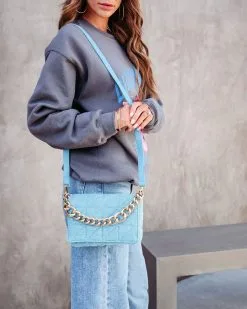 Brittany Linen Quilted Crossbody Bag - Blue - SALE 13 Brittany Linen Quilted Crossbody Bag - Blue - SALE -clothes Sales 3J4A2794