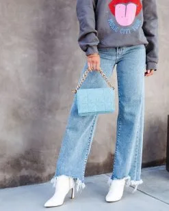 Brittany Linen Quilted Crossbody Bag - Blue - SALE 12 Brittany Linen Quilted Crossbody Bag - Blue - SALE -clothes Sales 3J4A2796