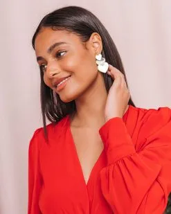 Golden Corazon Drop Earrings -clothes Sales 3J4A8911