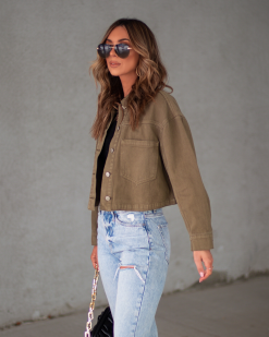 Shane Cotton Pocketed Shacket - Olive - SALE 9 Shane Cotton Pocketed Shacket - Olive - SALE -clothes Sales 5C1D0665 51DE 435D 8952 68F6A5E6A4A8