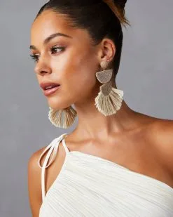 Isle Bonita Earrings - Taupe  -clothes Sales 61950SKV CREAM 12922SKV CREAM 3229