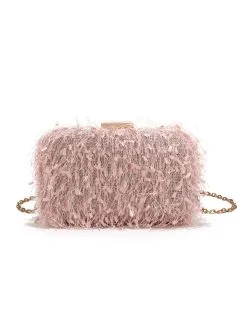 Alia Textured Clutch - Blush - LAST CHANCE -clothes Sales AliaTexturedClutch Blush