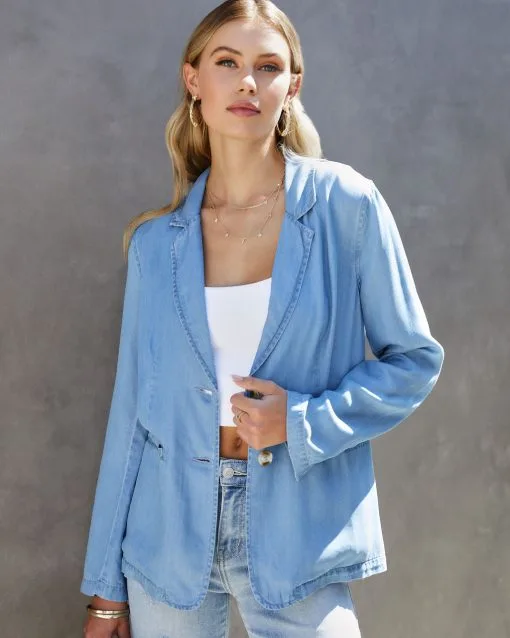 Antonella Tencel Pocketed Blazer - SALE -clothes Sales Anotonellatencelpocketedblazer5301171