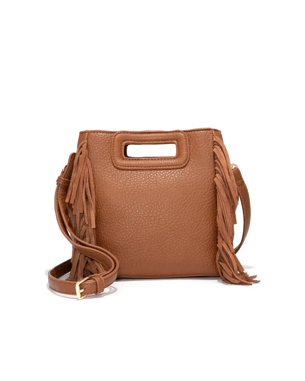 Aria Fringe Crossbody Bag - Tan - LAST CHANCE 3 Aria Fringe Crossbody Bag - Tan - LAST CHANCE - Image 3
