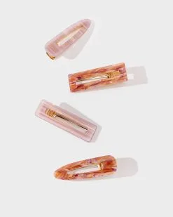 Augusta Hair Clip Set - Purple - SALE