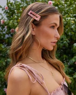 Augusta Hair Clip Set - Purple - SALE -clothes Sales Augustahairclipsetpruple31