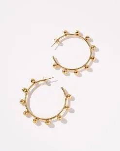 Baller Hoop Earrings - Gold - SALE -clothes Sales BallerHoopEarrings Gold