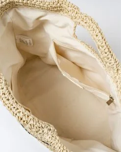 Belen Woven Straw Tote -clothes Sales BelenWovenStrawTote Interior