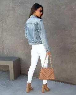 Blue Jean Baby Distressed Denim Jacket - FINAL SALE -clothes Sales BlueJeanBabyDistressedDenimJacket 79