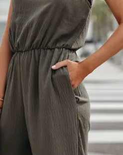 Brenna Pocketed Jumpsuit - Olive - FINAL SALE 12 Brenna Pocketed Jumpsuit - Olive - FINAL SALE -clothes Sales BrennaPocketedJumpsuitOlive134