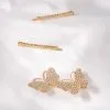 Butterfly Effect Hair Clip Set - Gold