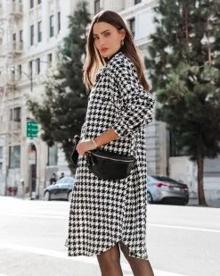 Call Me Pocketed Houndstooth Coat - FINAL SALE -clothes Sales Callmepocketedhoundstoothcoat75