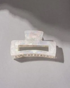 Caprice Hair Clip - White - SALE