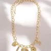 Charming Heart Necklace - Gold