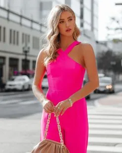 Decide The Vibe Jumpsuit - Fuchsia - FINAL SALE -clothes Sales DecideTheVibeJumpsuitFuchsia60