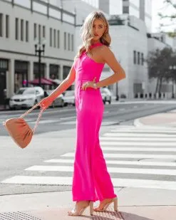 Decide The Vibe Jumpsuit - Fuchsia - FINAL SALE -clothes Sales DecideTheVibeJumpsuitFuchsia9