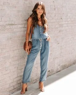 Cuverton Pocketed Chambray Jumpsuit