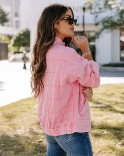 Sadie Quilted Pocketed Cotton Blend Jacket - Faded Pink - FINAL SALE 10 Sadie Quilted Pocketed Cotton Blend Jacket - Faded Pink - FINAL SALE -clothes Sales EM4A1585 4ff43dce 447e 411d b5d5 ae9c6d5d753d