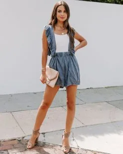 Daniela Ruffle Pocketed Romper - FINAL SALE -clothes Sales EM4A2659