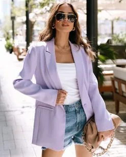 Standards Pocketed Blazer - Lilac - SALE
