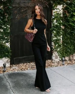 Beautiful Minds Cotton Flare Jumpsuit - Black - SALE -clothes Sales EM4A5739 ae9d8ee4 231a 409a bf5e 713319fd96de