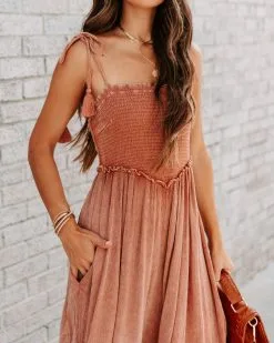 Kaia Rose Smocked Pocketed Jumpsuit - FINAL SALE -clothes Sales EM4A6692