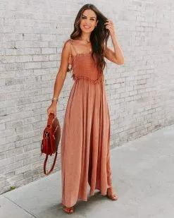 Kaia Rose Smocked Pocketed Jumpsuit - FINAL SALE -clothes Sales EM4A6709