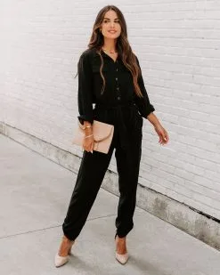 Dorothy Tencel Pocketed Jumpsuit - Black - FINAL SALE -clothes Sales EM4A7057 3e998a8b 291e 4b3a b744 2d4fdc1729eb
