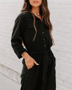 Dorothy Tencel Pocketed Jumpsuit - Black - FINAL SALE -clothes Sales EM4A7075 8c820967 6c96 413b 985c a51e5edc9044