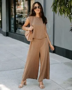 Not What It Seems Pocketed Jumpsuit - Mocha - SALE -clothes Sales EM4A8800