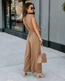Not What It Seems Pocketed Jumpsuit - Mocha - SALE -clothes Sales EM4A8843 d4ea5f40 f60e 4ea3 865e 59f90cb69639