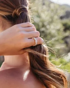 Eternity Crystal Ring - Gold - SALE -clothes Sales EternityCrystalRingGold1