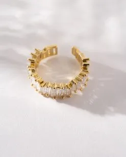 Eternity Crystal Ring - Gold - SALE -clothes Sales EternityCrystalRing Gold