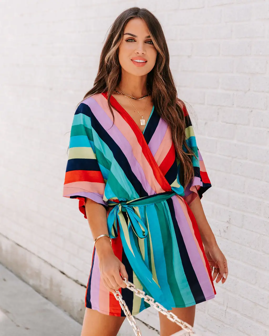 Chasing Rainbows Kimono Romper - FINAL SALE 1 Chasing Rainbows Kimono Romper - FINAL SALE