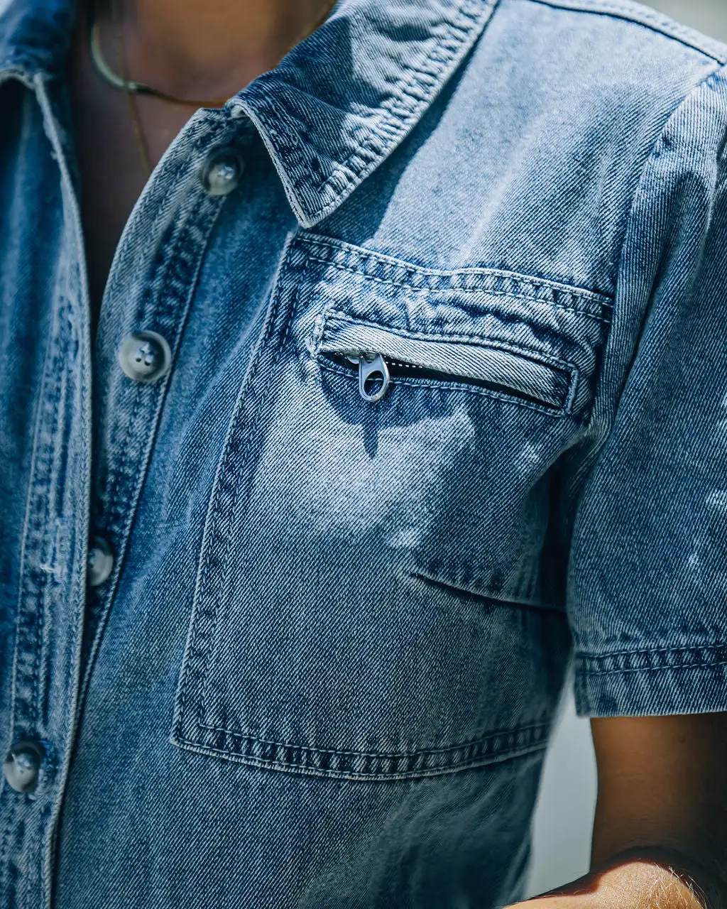 Falon Pocketed Denim Utility Jumpsuit - FINAL SALE 4 Falon Pocketed Denim Utility Jumpsuit - FINAL SALE - Image 4