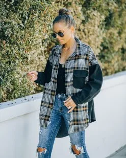 Amata Cotton Blend Plaid Shacket - FINAL SALE -clothes Sales FO6C1426 e7695fc5 7b8b 42a7 bcb8 c5c6f2534b16