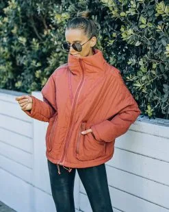 Cassian Pocketed Quilted Puffer Jacket - Ginger - FINAL SALE -clothes Sales FO6C1545 7e89fc0c 7454 4bff 92f5 c196ddcbb893