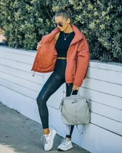 Cassian Pocketed Quilted Puffer Jacket - Ginger - FINAL SALE -clothes Sales FO6C1616 62c9367a 624c 49e3 a52d 067220bc6e8c