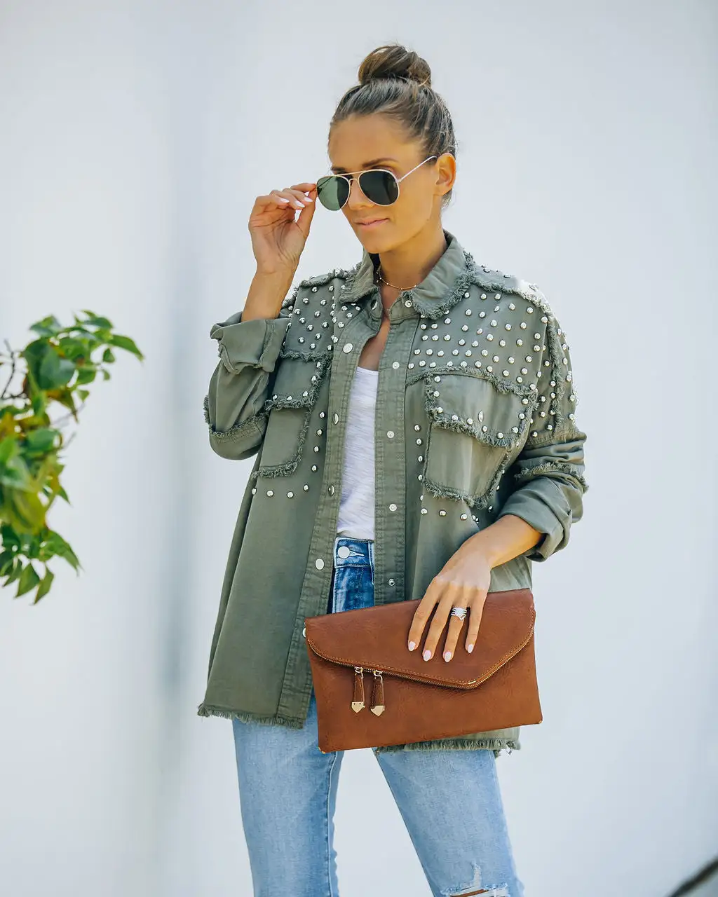 Henders Cotton Studded Utility Jacket - FINAL SALE 6 Henders Cotton Studded Utility Jacket - FINAL SALE - Image 6