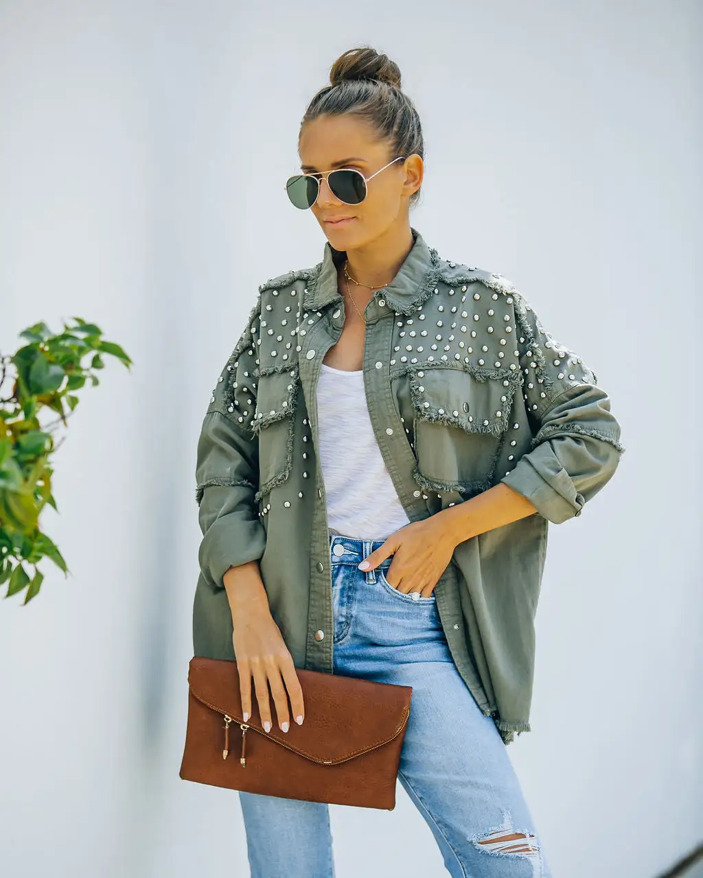 Henders Cotton Studded Utility Jacket - FINAL SALE 5 Henders Cotton Studded Utility Jacket - FINAL SALE - Image 5