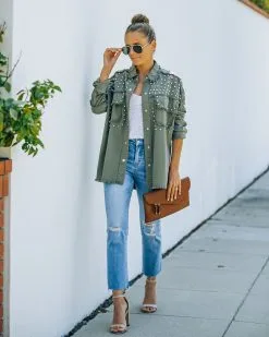 Henders Cotton Studded Utility Jacket - FINAL SALE 9 Henders Cotton Studded Utility Jacket - FINAL SALE -clothes Sales FO6C2751