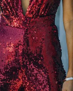Dancing On Air Sequin Jumpsuit - Burgundy - FINAL SALE -clothes Sales FO6C3137 b0d18aac c972 4d32 8521 30b26d42a3c2