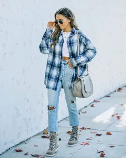 Denise Plaid Button Down Shacket - FINAL SALE -clothes Sales FO6C4210 8b9bdafb c78e 4de8 8c77 9c0c5b99a6c9