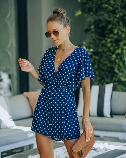 Lady Liberty Polka Dot Romper - LAST CHANCE