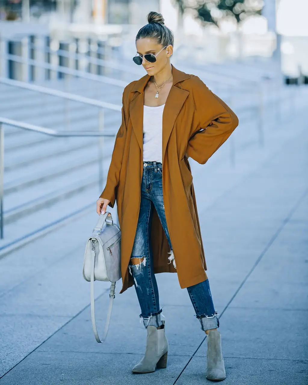 Hamden Pocketed Trench Coat - Camel - FINAL SALE 12 Hamden Pocketed Trench Coat - Camel - FINAL SALE - Image 12